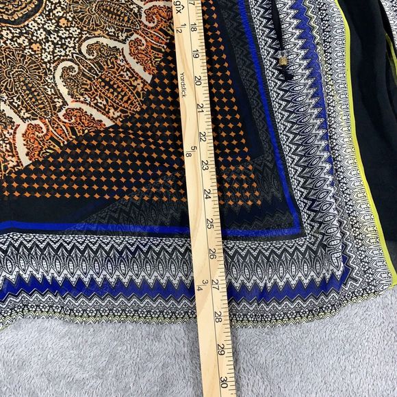 New Directions Tunic Top Size XL Multicolor Paisley Print Cape Styling - Picture 8 of 12